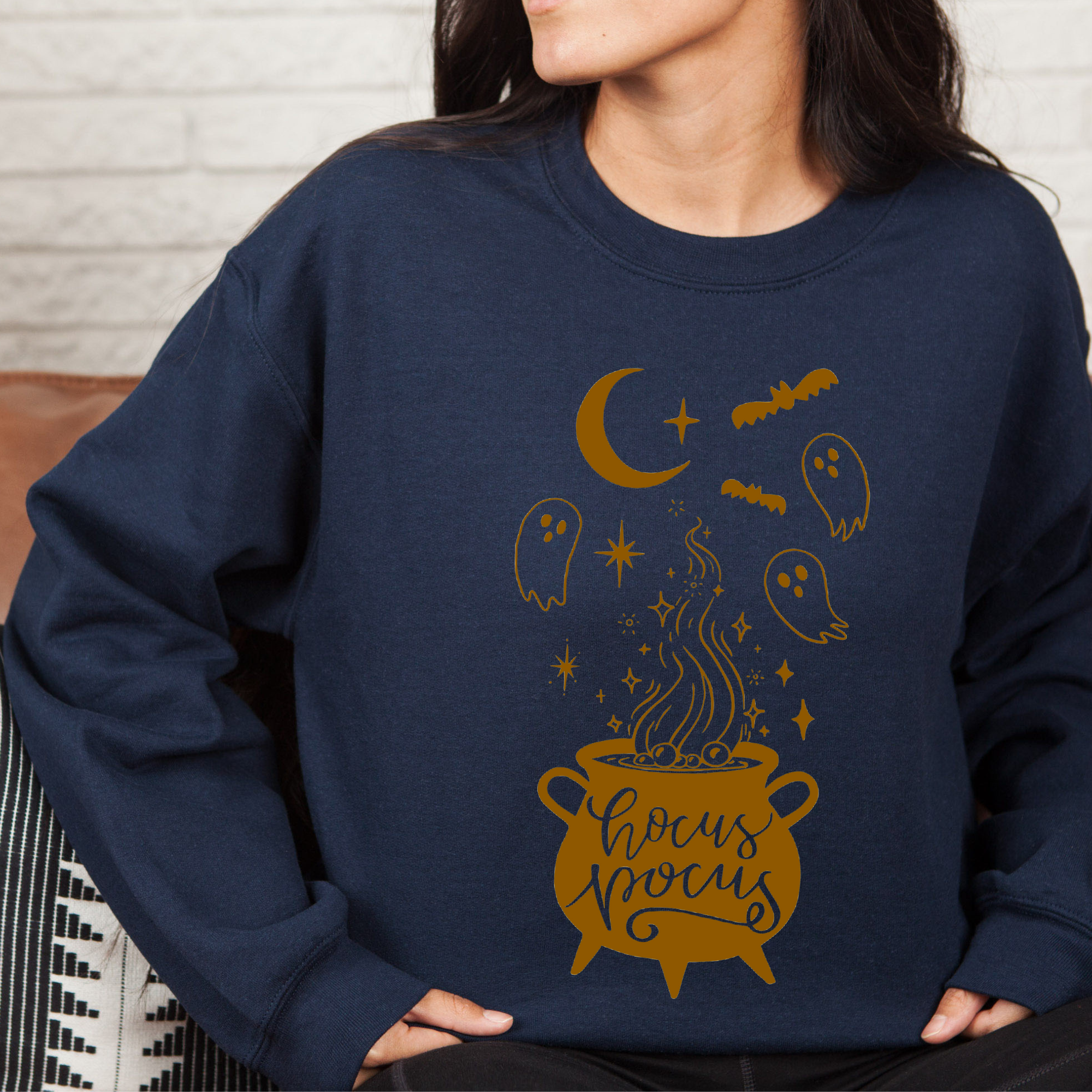Hocus Pocus Sweatshirt Burnt Orange Print