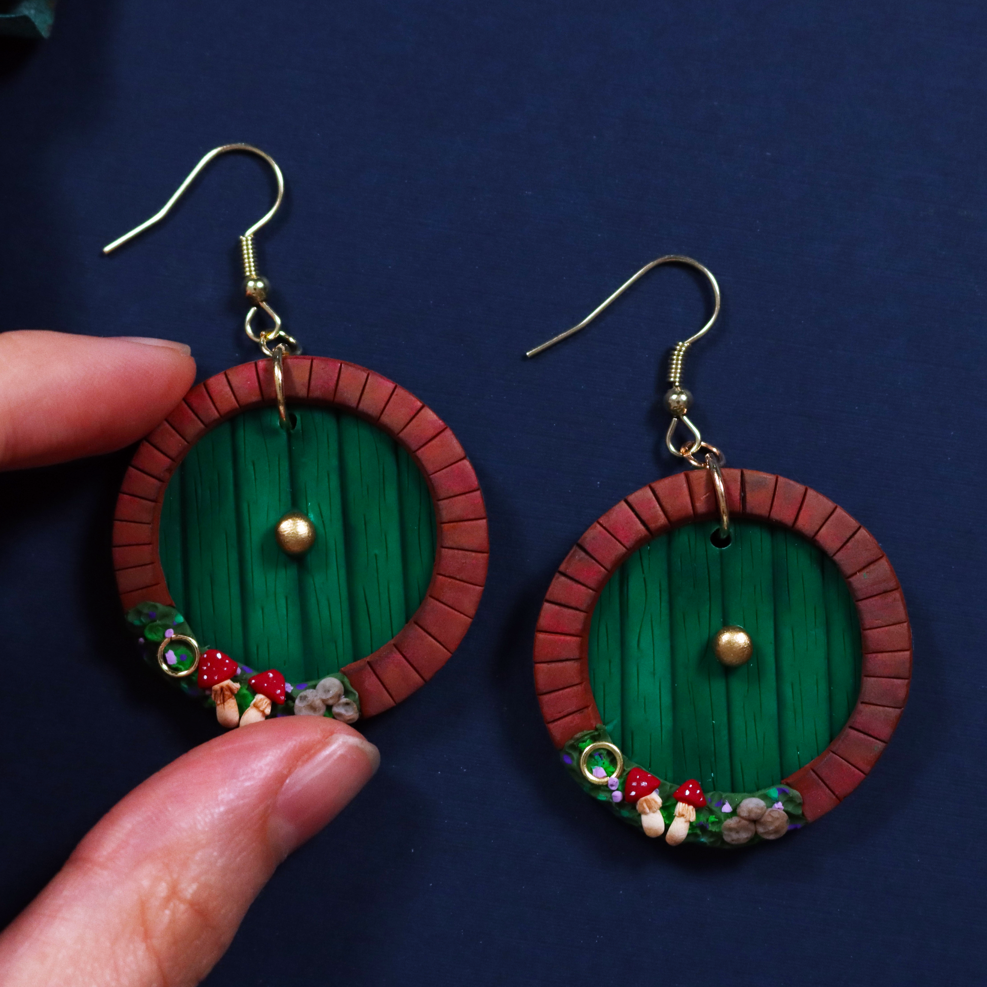 Hobbit Door Earrings